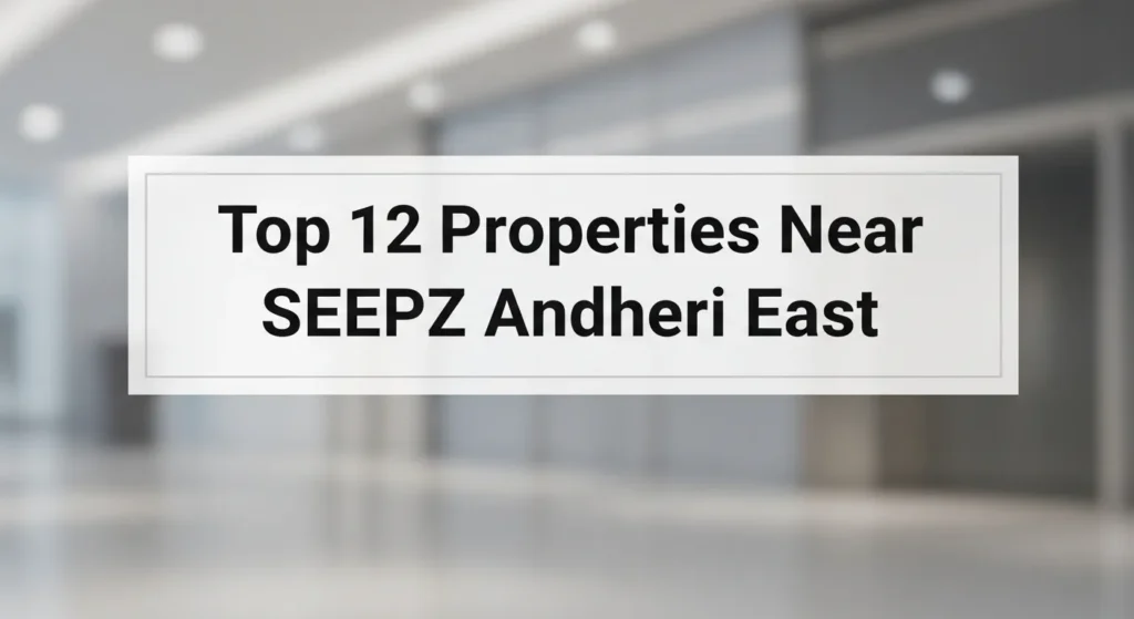Top 12 Properties Near SEEPZ Andheri East