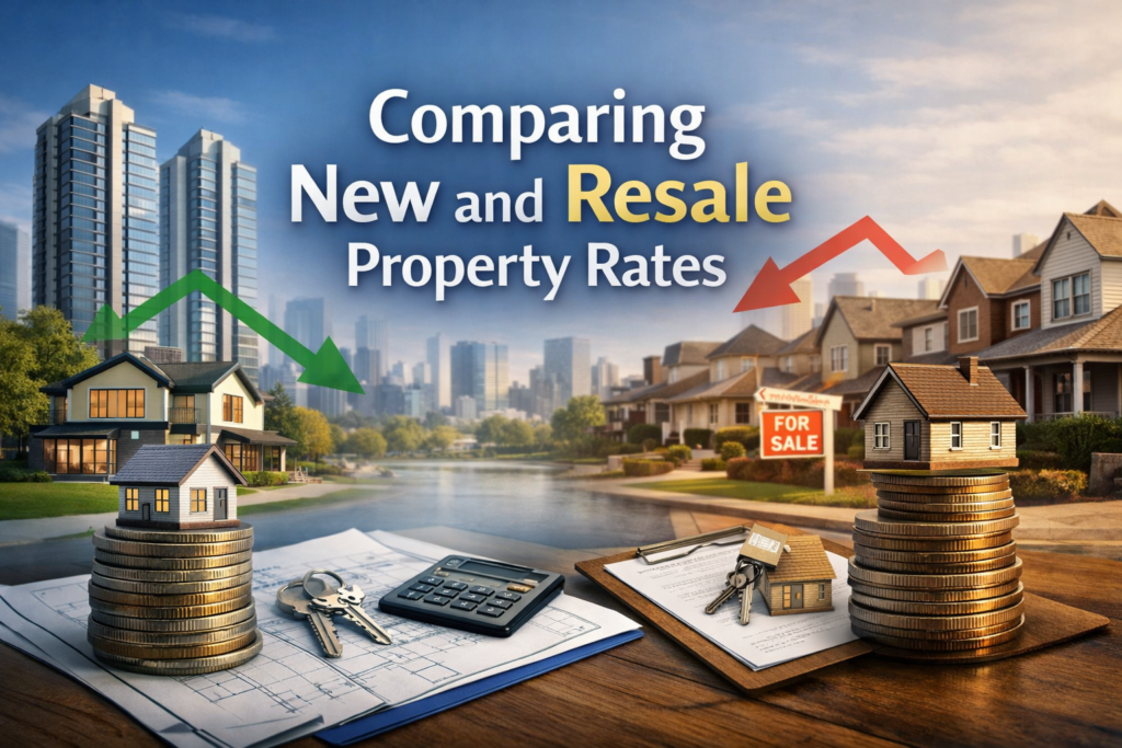 Comparing New and Resale Property Rates